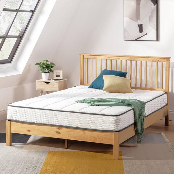 MELLOW Classic Bonnell Queen Medium Tight Top 8 in. Spring Mattress ...