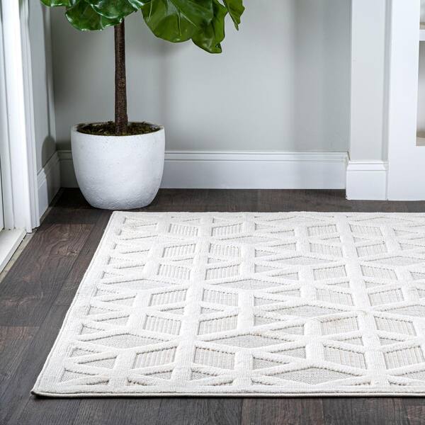  Mark&Day Area Rugs, 8x11 Nathaly Transitional Ivory