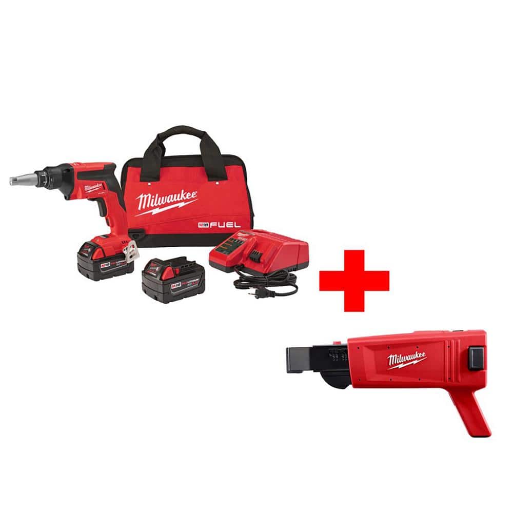 Details about   Milwaukee Fuel 2866-20 18 Volt 2.0 Ah XC Brushless Drywall Screw Gun Drill Kit 