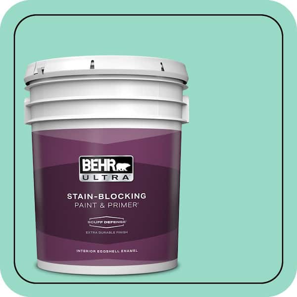 BEHR ULTRA 5 gal. #MQ4-17 Pageant Green Extra Durable Eggshell Enamel Interior Paint & Primer