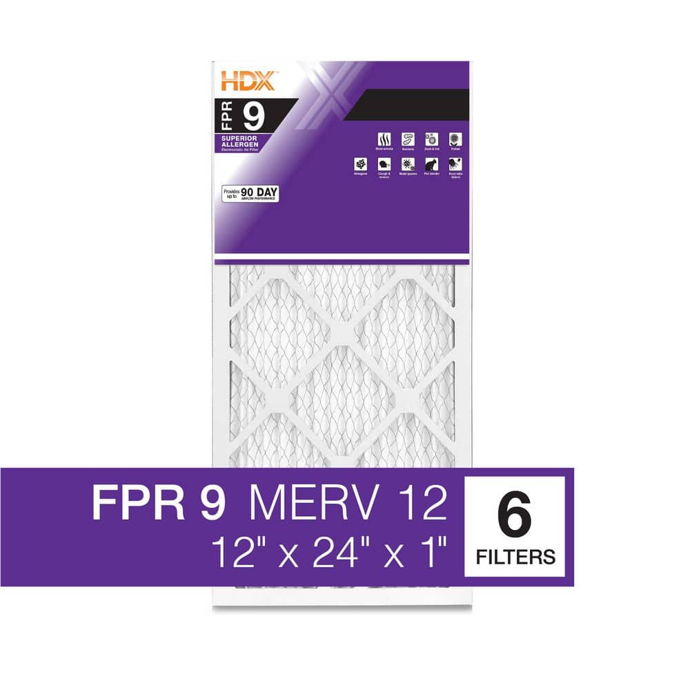 12 in. x 24 in. x 1 in. Superior Pleated Air Filter FPR 9, MERV 11 (6-Pack) price history on PriceWatchPro