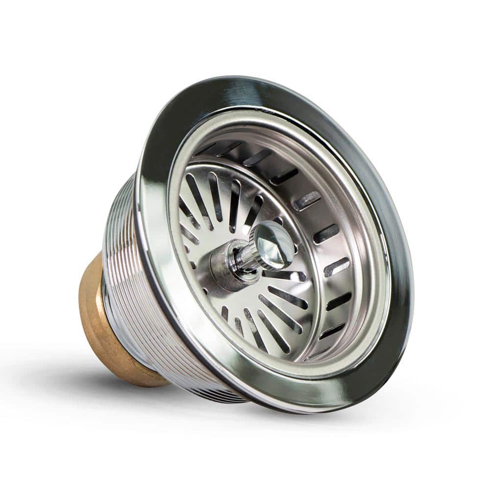 3-1/2 in. - 4 in. Heavy-Duty Kitchen Sink Stainless Steel Drain Assembly with Strainer Basket KOHLER Style Stopper price history on PriceWatchPro