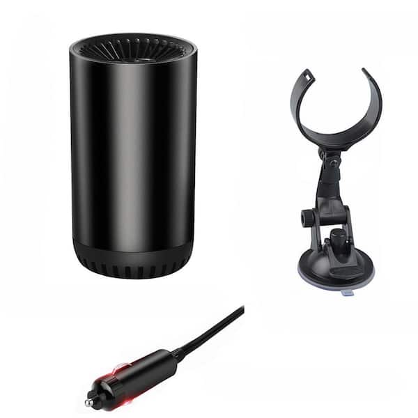 12V Car Heater & Defroster, 2-in-1 Heating/Cooling, 180° Rotatable Suction Holder, Cigarette Lighter Plug, 150W, 1 Pack