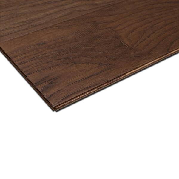 ASPEN FLOORING Holland Hickory 3/8 in. T x 6.5 in. W Tongue and Groove Light Distressed Engineered Hardwood Flooring (43.6 sqft/case)