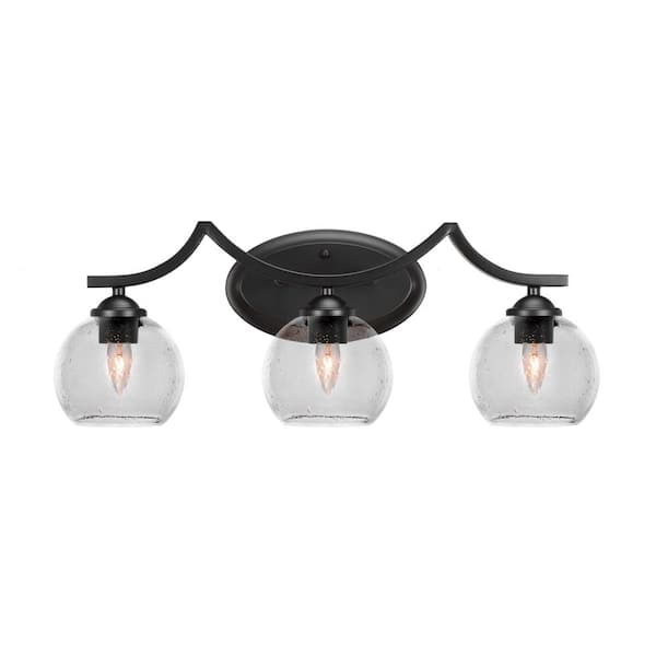 Unbranded Cleveland 23 in. 2-Light Matte Black Vanity Light