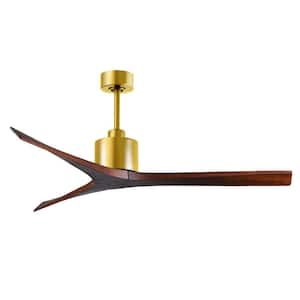 Mollywood 60 in. Indoor/Outdoor Brushed Brass Ceiling Fan with Remote Included