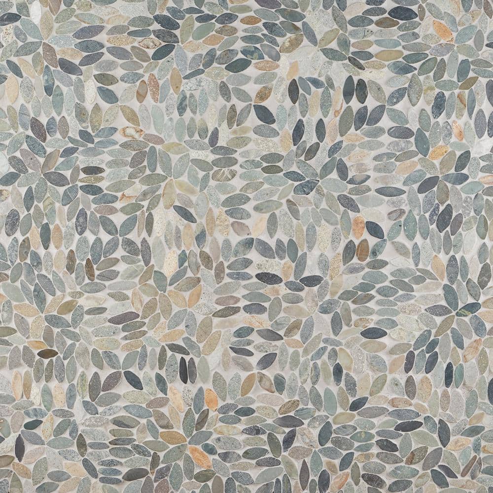 Landscape Multicolor Slate Pebble Mosaic Tile