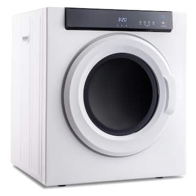 3.23 cu. ft. Vented Portable Laundry Electric Dryer in White with Touch Screen Panel