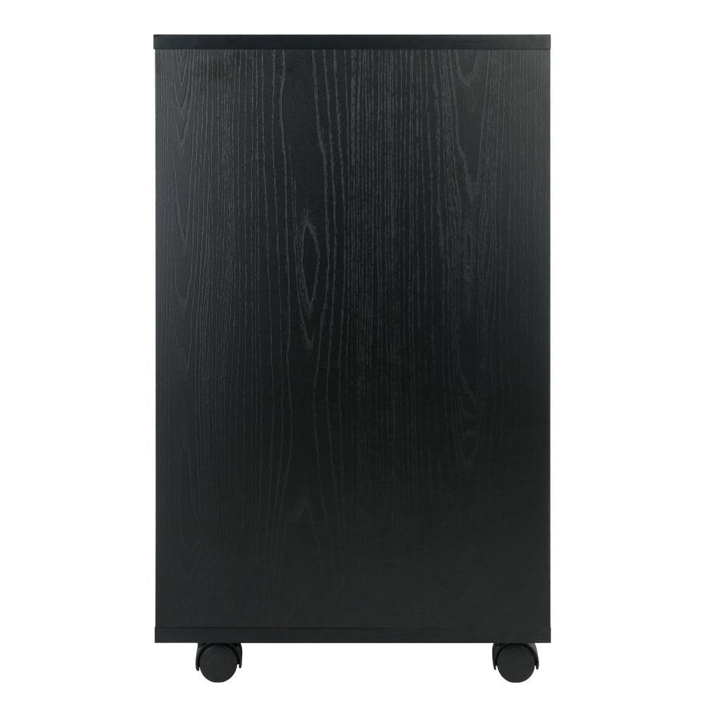 Mobile 5-Drawer Vertical Lockable Cabinet in Sleek White