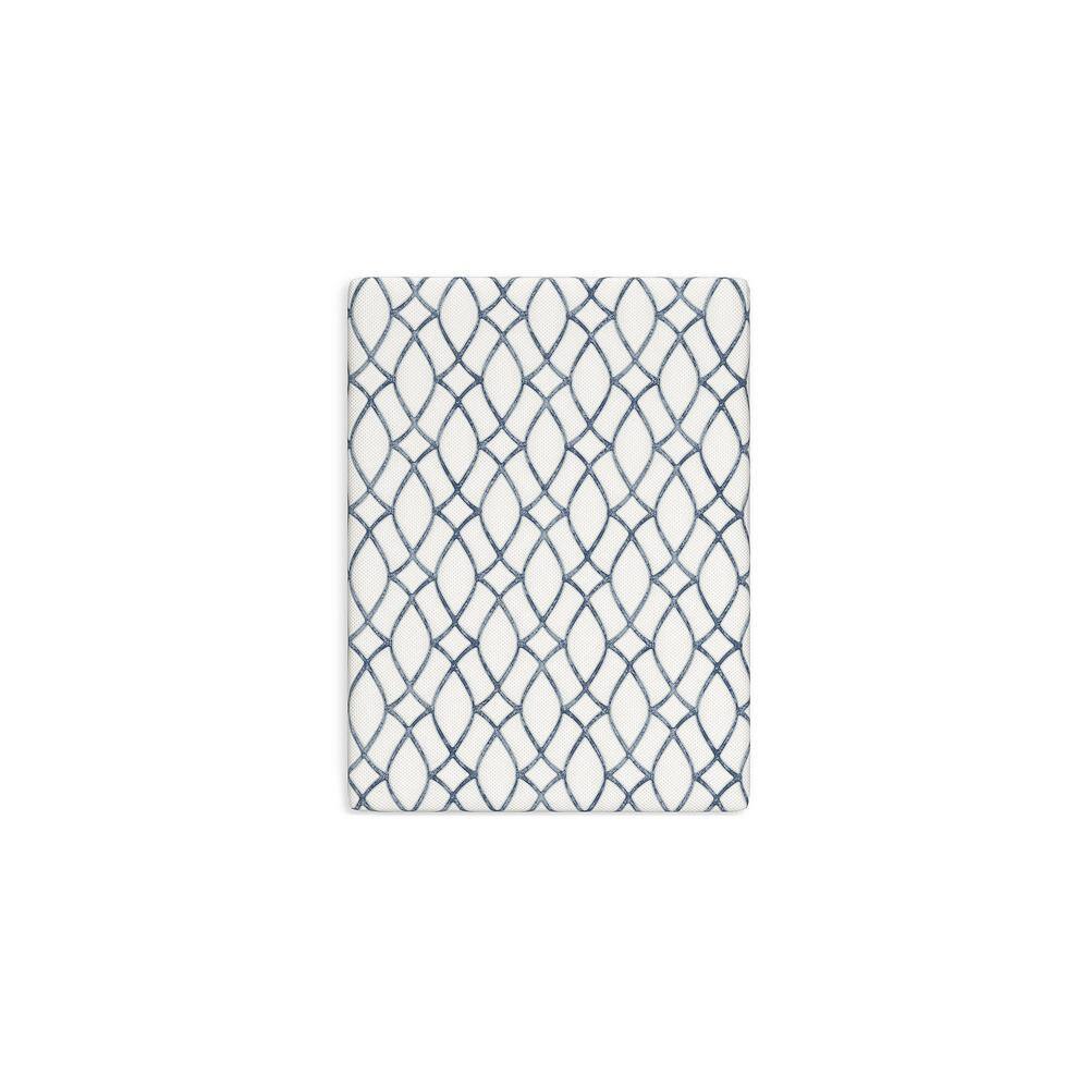 Twin Blue and White Adjustable Memory Foam Mattress