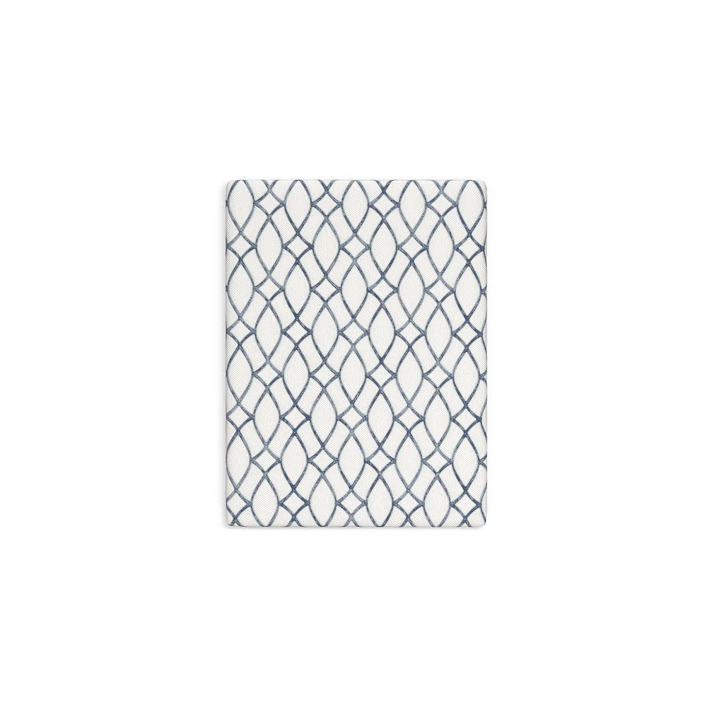 Blue and White 10-Inch Queen Memory Foam Mattress