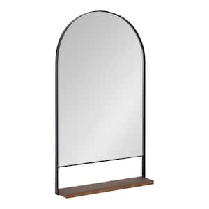 Chadwin 34.25 in. H x 20.00 in. W Modern Arch Natural Framed Accent Wall Mirror