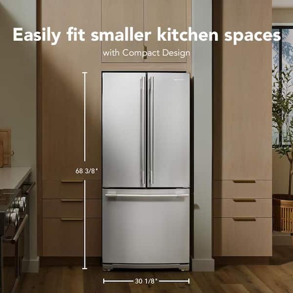 KitchenAid 30 in. 20 cu. ft. Standard Depth French Door