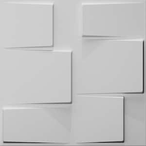Falkirk Fifer 20 in. x 20 in. Paintable Off White Geometric Steps Fiber Decorative Wall Paneling (5-Pack)