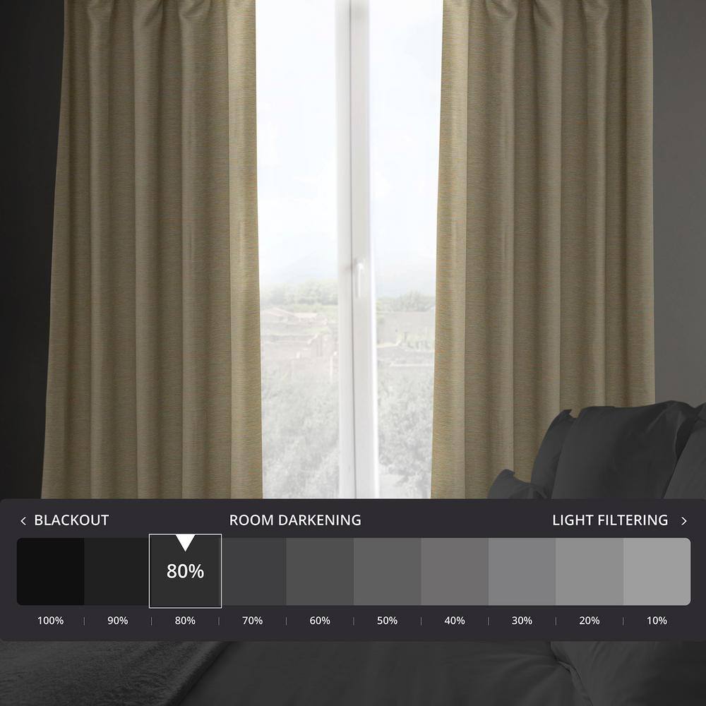 Candlelight Polyester Blackout Puddle Length Drape Panel