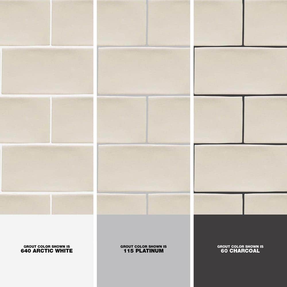 Messi 3" x 6" Polished White Ceramic Subway Wall Tile