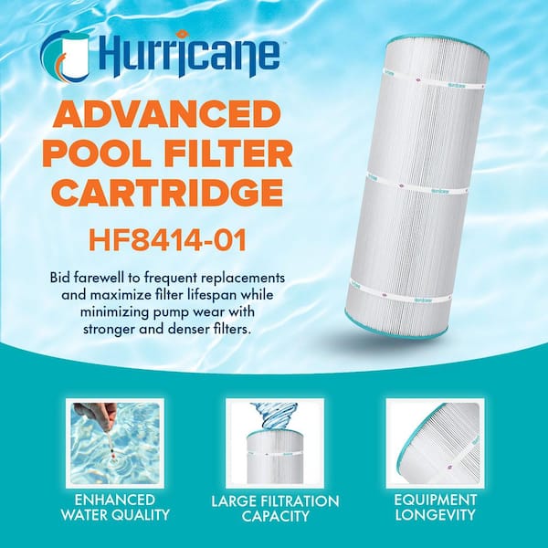 HF8414-01 8.94 in. Dia Advanced Pool and Spa Filter Cartridge Replacement