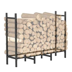 4.02*0.83*2.64 Feet, Firewood Rack, Outdoor Heavy Duty Metal Rack, Adjustable Firewood Rack, Fireplace Firewood Stacker