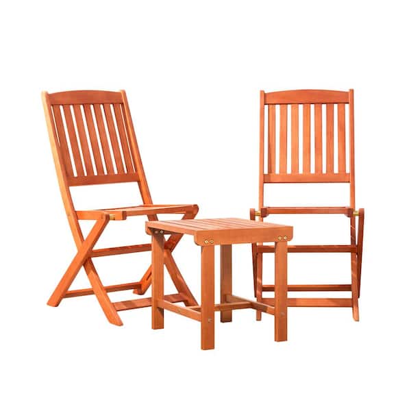 Vifah Malibu 3-Piece Wood Outdoor Dining Set