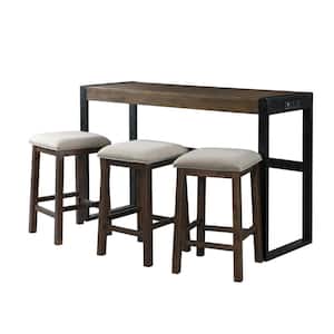 Enrico Brown Multipurpose Bar Table Set
