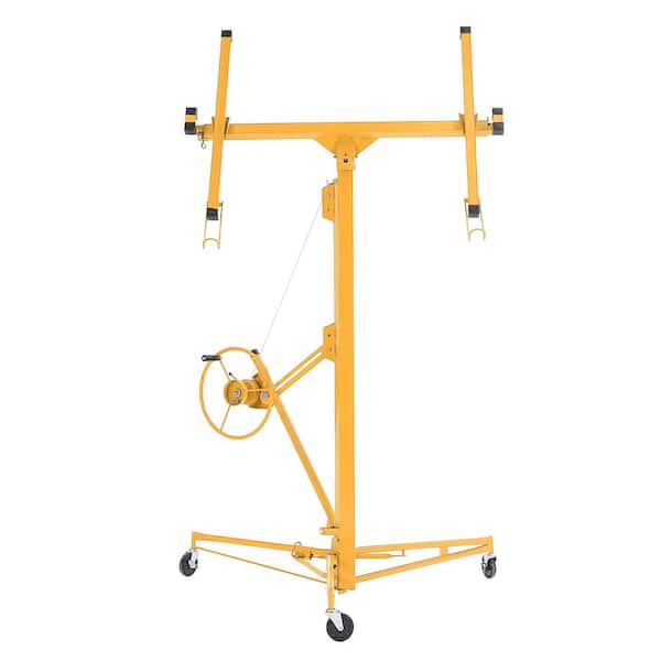 16 ft. Yellow Drywall Panel Hoist Lifter Panel Lifter with Extension Combo
