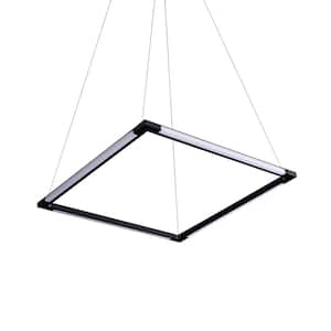 Atria 47-Watt ETL Certified Integrated LED Chandelier 24 in. Height Adjustable Pendant with 180 Degree Rotation of Axes