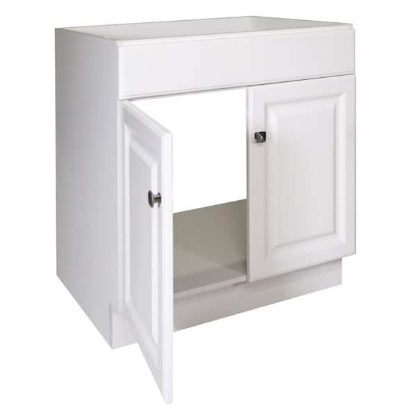 Wyndham 30 in. 2-Door Bath Vanity Cabinet Only in White (Ready to Assemble)