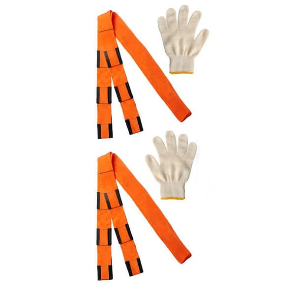 2-Person Moving Straps, Lifting and Moving System with Cotton Gloves, Lifting Wrist Straps for Moving Appliances
