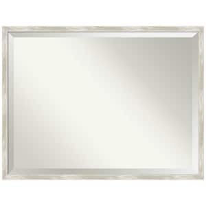 Crackled Metallic Narrow 42 in. H x 32 in. W Framed Wall Mirror
