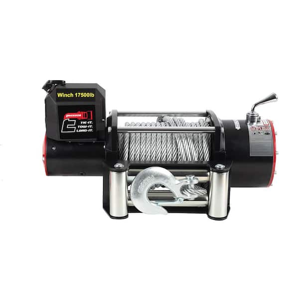 Erickson 12-Volt DC 72 ft. 17500 lb. Electric Winch 06438 - The Home Depot