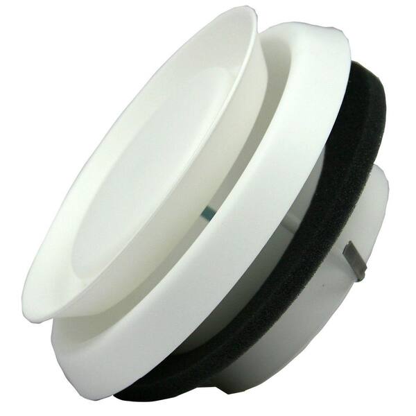 Speedi-Products 5 in. Round White Plastic Adjustable Diffuser