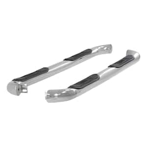 3-Inch Round Polished Stainless Steel Nerf Bars, No-Drill, Select Hyundai Santa Fe