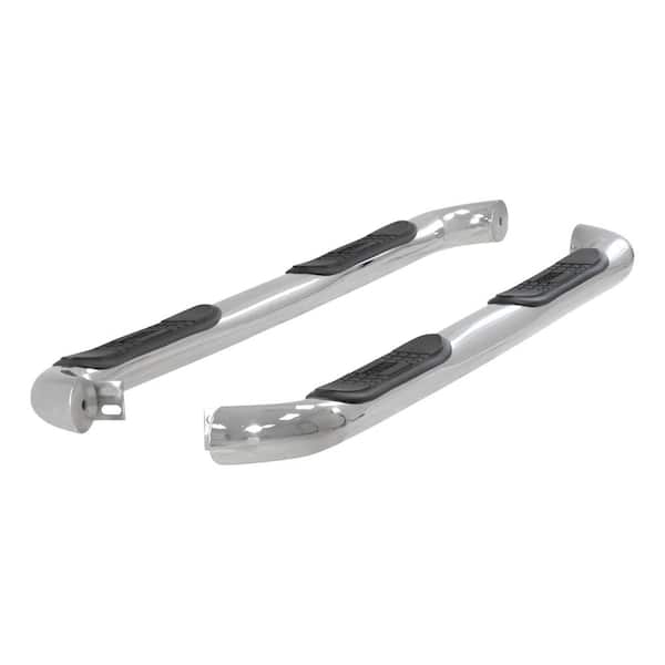 Aries 3-Inch Round Polished Stainless Steel Nerf Bars, No-Drill, Select Hyundai Santa Fe