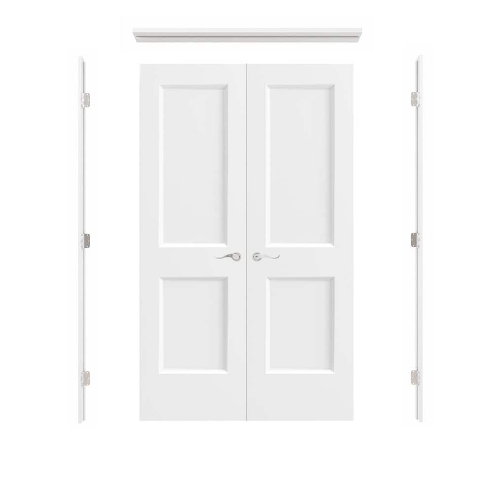 ARK DESIGN 48 in. x 80 in. 2-Panel Universal Hollow Core White