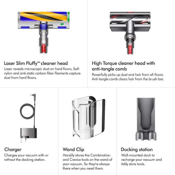 The Dyson V15 Detect™ vacuum is engineered with HEPA filtration, pet, Dyson