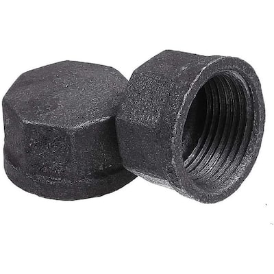 PACK OF 6 BLANKING END CAPS 3/4" BSP BLACK IRON PIPE TUBE BLANK OFF GAS FITTINGS
