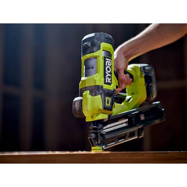 RYOBI ONE+ HP 18V Brushless Cordless AirStrike 21° Framing Nailer (Tool  Only) with 21° Extended Capacity Magazine PBL345B-A102EM211 - The Home Depot