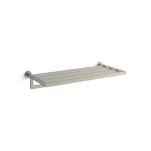 Composed 24 in. Guest Towel Holder in Vibrant Brushed Nickel