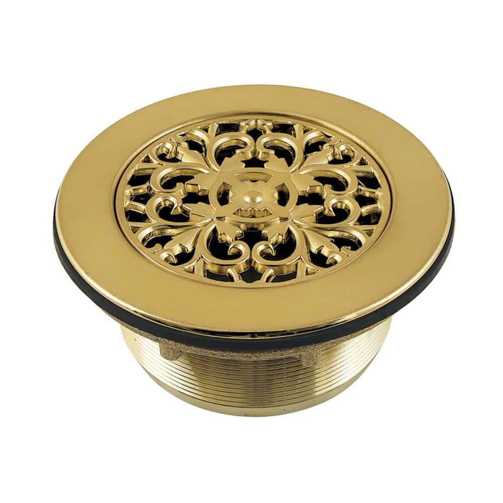 Watercourse 4.19 in. Brass Round Shower Drain with Flange in Brushed Brass price history on PriceWatchPro