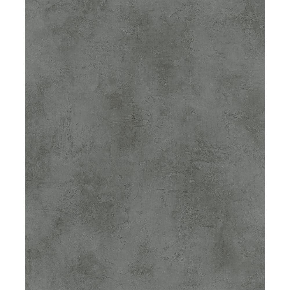 Distressed Plaster Effect Anthracite Matte Finish Vinyl on Non-Woven ...