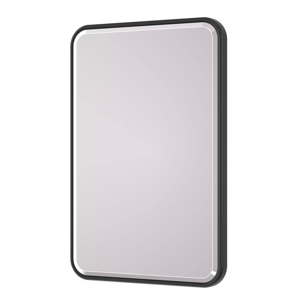 16 in. x 24 in. Rectangle Black Beveled Edge Bathroom Vanity Mirror Bathroom Mirror, Anti-Rust Metal Frame Wall Mirror price history on PriceWatchPro