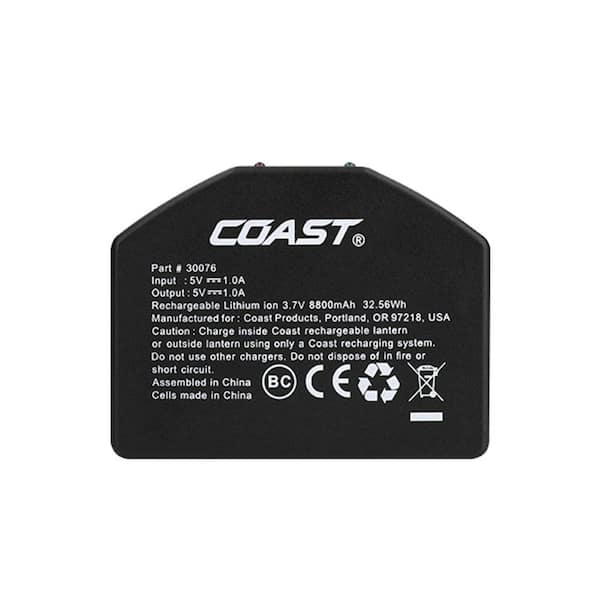 Coast ZX1010 ZITHION-X Micro-USB Rechargeable Battery for EAL26 Lantern
