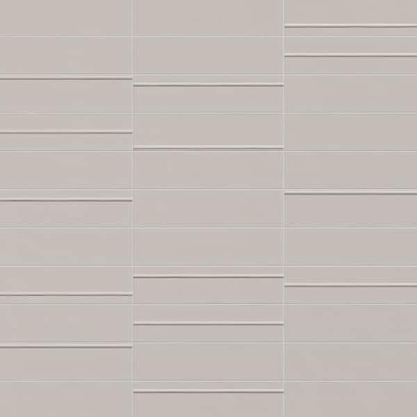 Tremblor Gray 3 in. x 12 in. Matte Ceramic Subway Wall Tile (5.38 sq. ft. /Case)