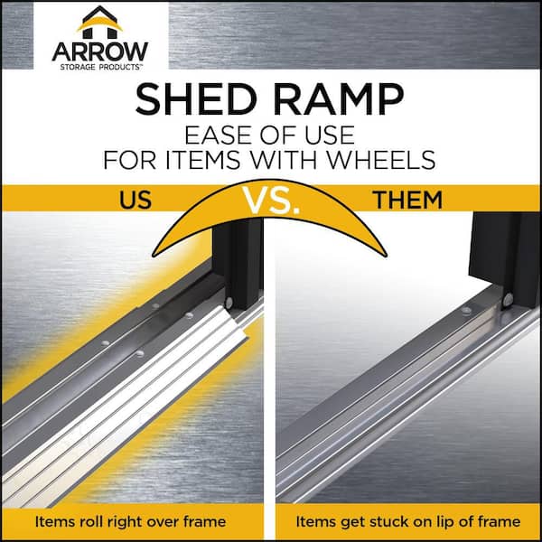 Arrow Newport 8 ft. W x 6 ft. D Coffee Galvanized Metal Shed with