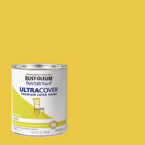 Rust-Oleum Painter's Touch 32 oz. Ultra Cover Gloss Sun Yellow General Purpose Paint (Case of 2)