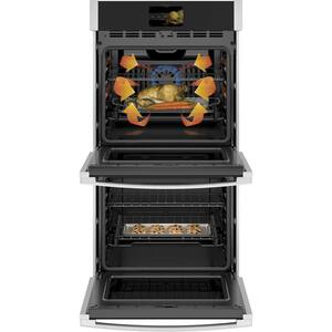 Profile 27 in. Smart Double Electric Wall Oven with Convection (Upper Oven) Self-Cleaning in Stainless Steel