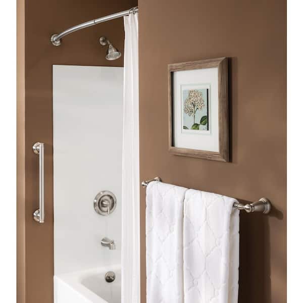 MOEN Banbury 24 in. Towel Bar in Brushed Nickel (2-Pack Combo) TY2624BN-2PK  - The Home Depot