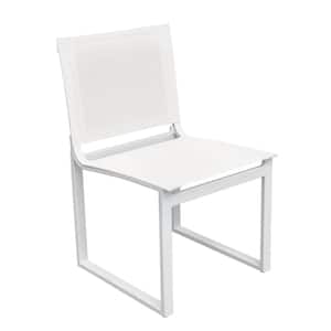 Renava Kayak White Aluminum Outdoor Dining Chair (Set of 2)