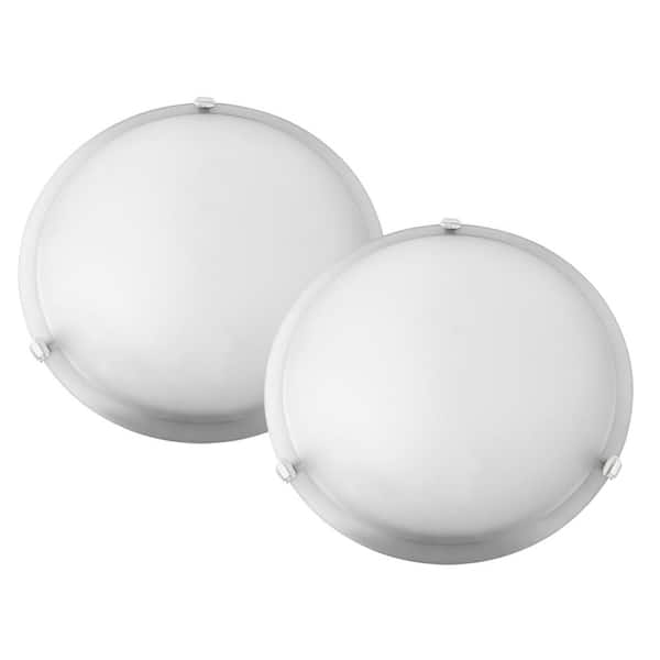 Cambridge 2-Light White Flushmount