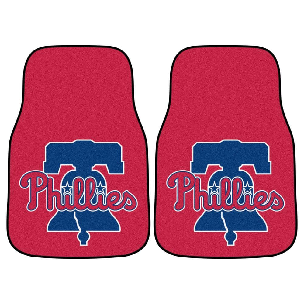 FANMATS Philadelphia Phillies 17in. X 27in. 2 Piece Front Carpet Car ...